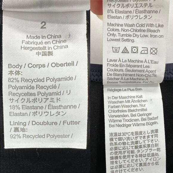 J. Crew Ruffle Deep-V One Piece Swimsuit Size 4 Blue Padded‎ Beach Preppy Pin Up - Picture 9 of 11